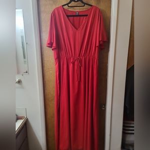 Shein curve red ballgown 4xl (fits like a 3xl)